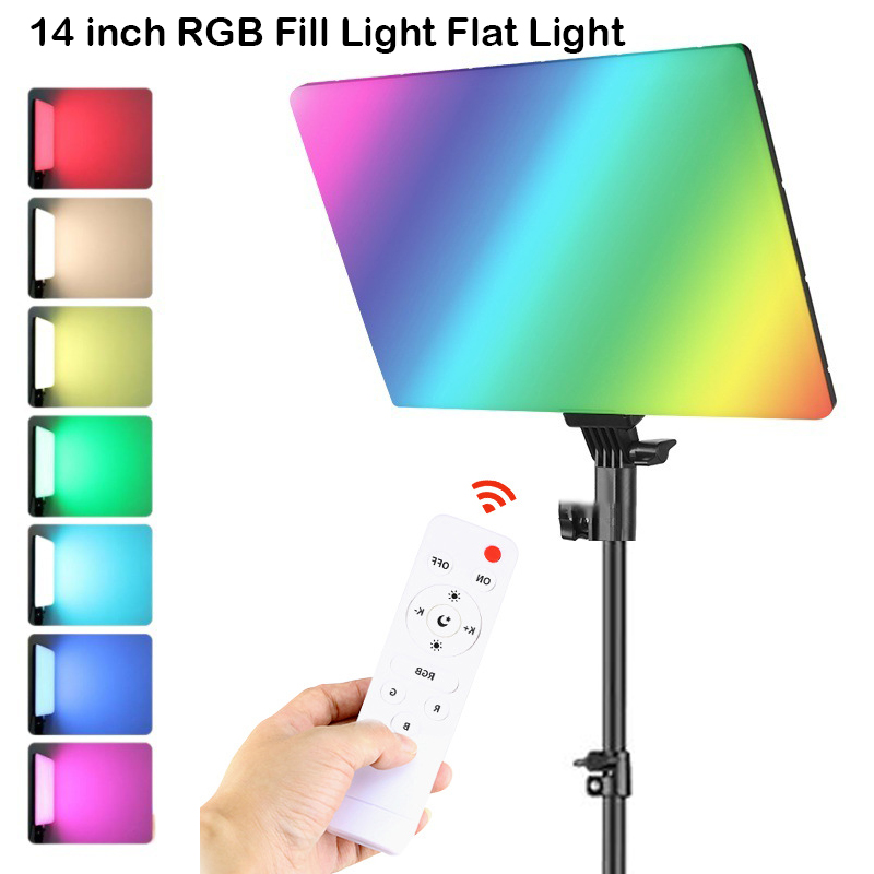 Led Light Panel Stream - RGB 14 ''LED Luce video Telecomando