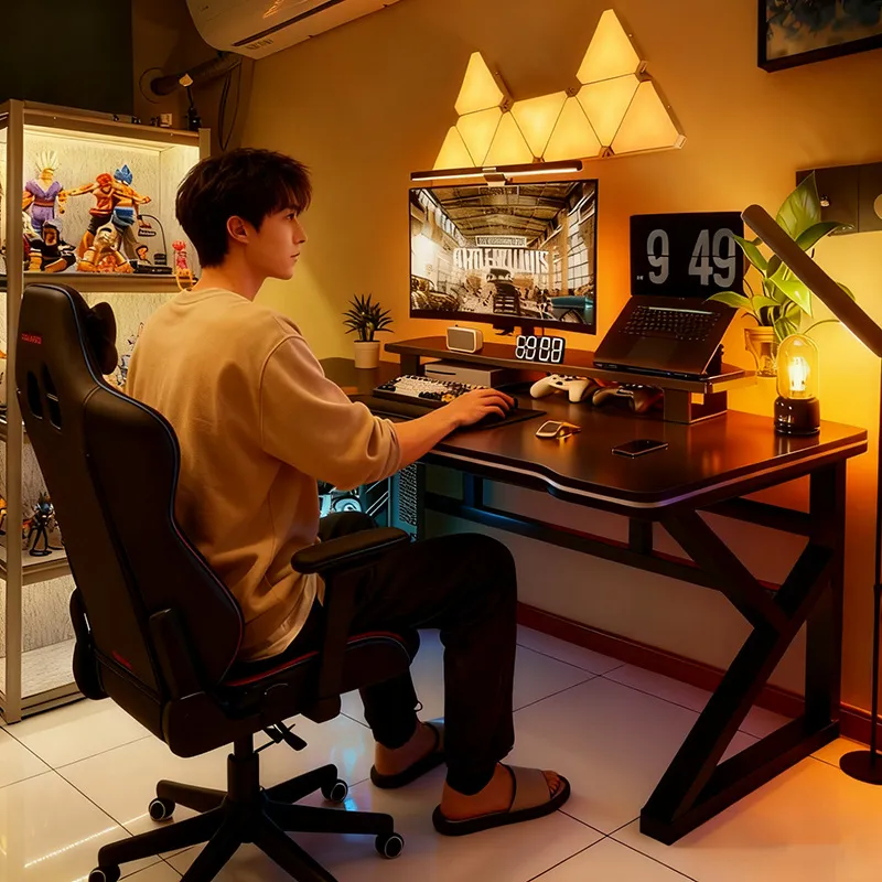 Esports Gaming House - Scrivania da Gaming Nera in Stile
