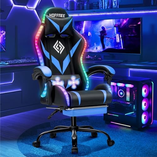 Rgb Gaming Chair - Sedia da Gaming RGB con Massaggio
