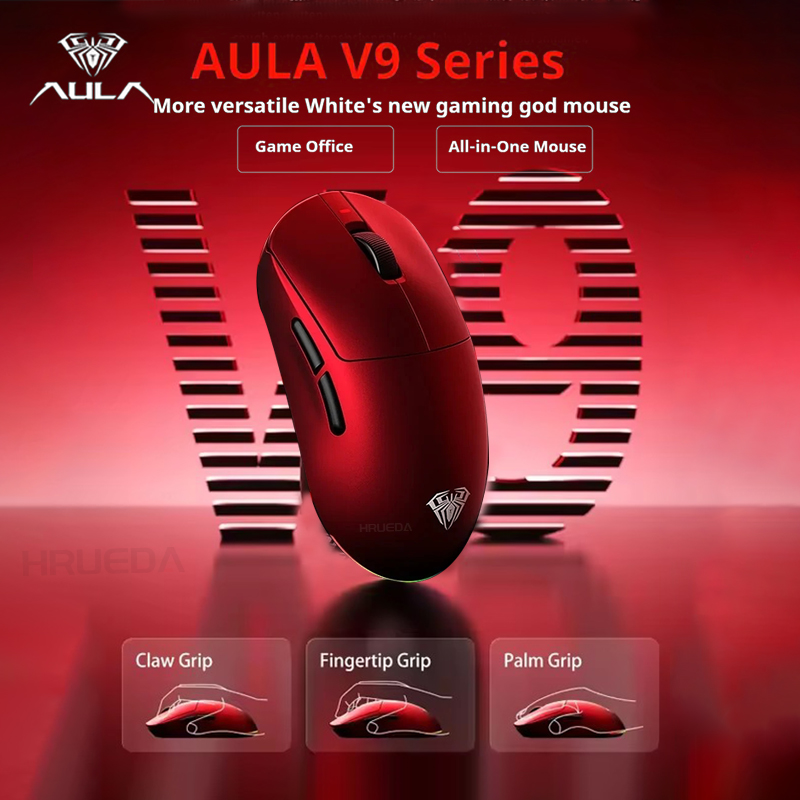 Esports Gaming Mouse Wireless - AULA V9 Mouse Ultra Wireless Tri