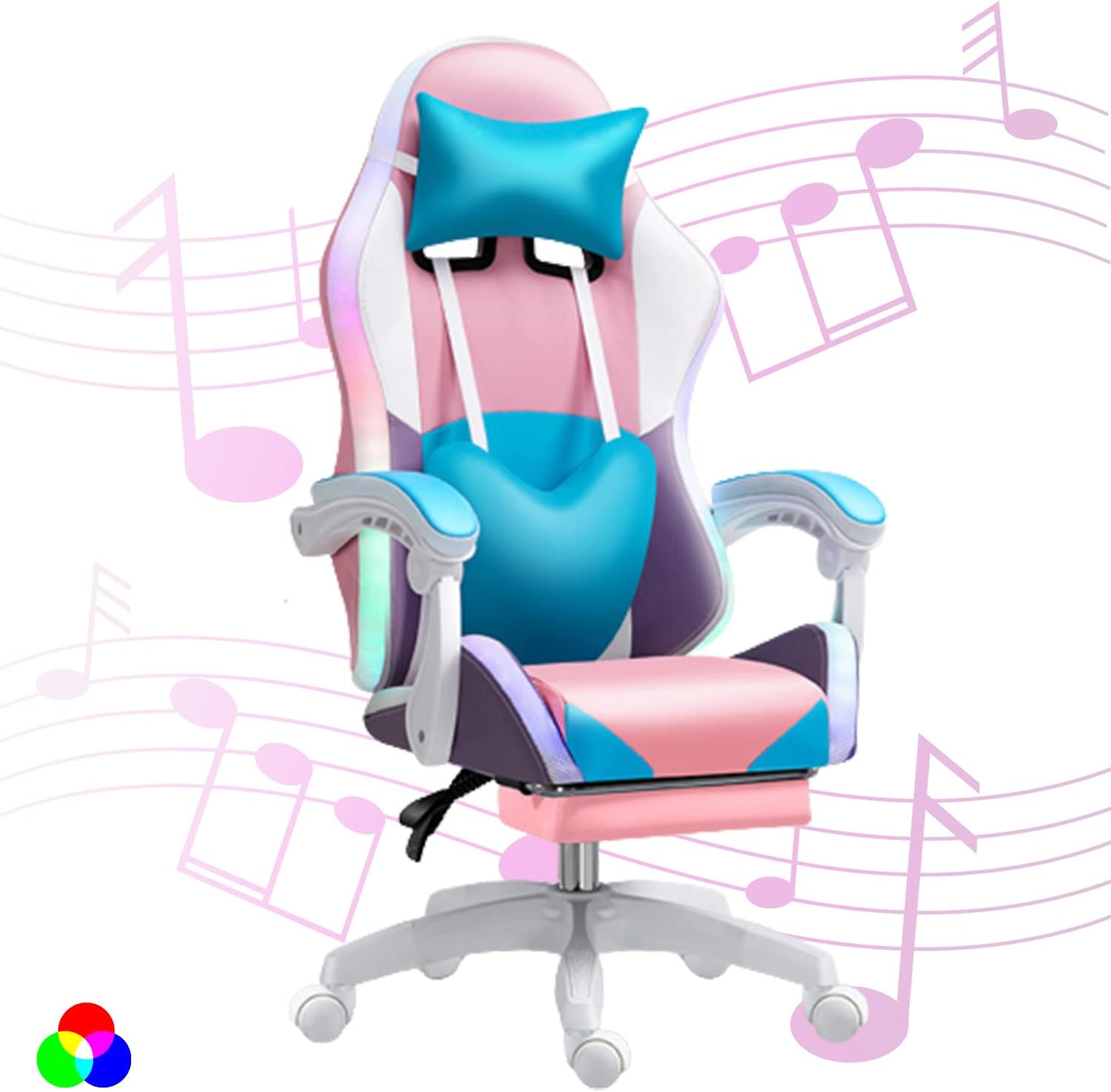 Rgb Gaming Chair - Sedia da gioco LED RGB per