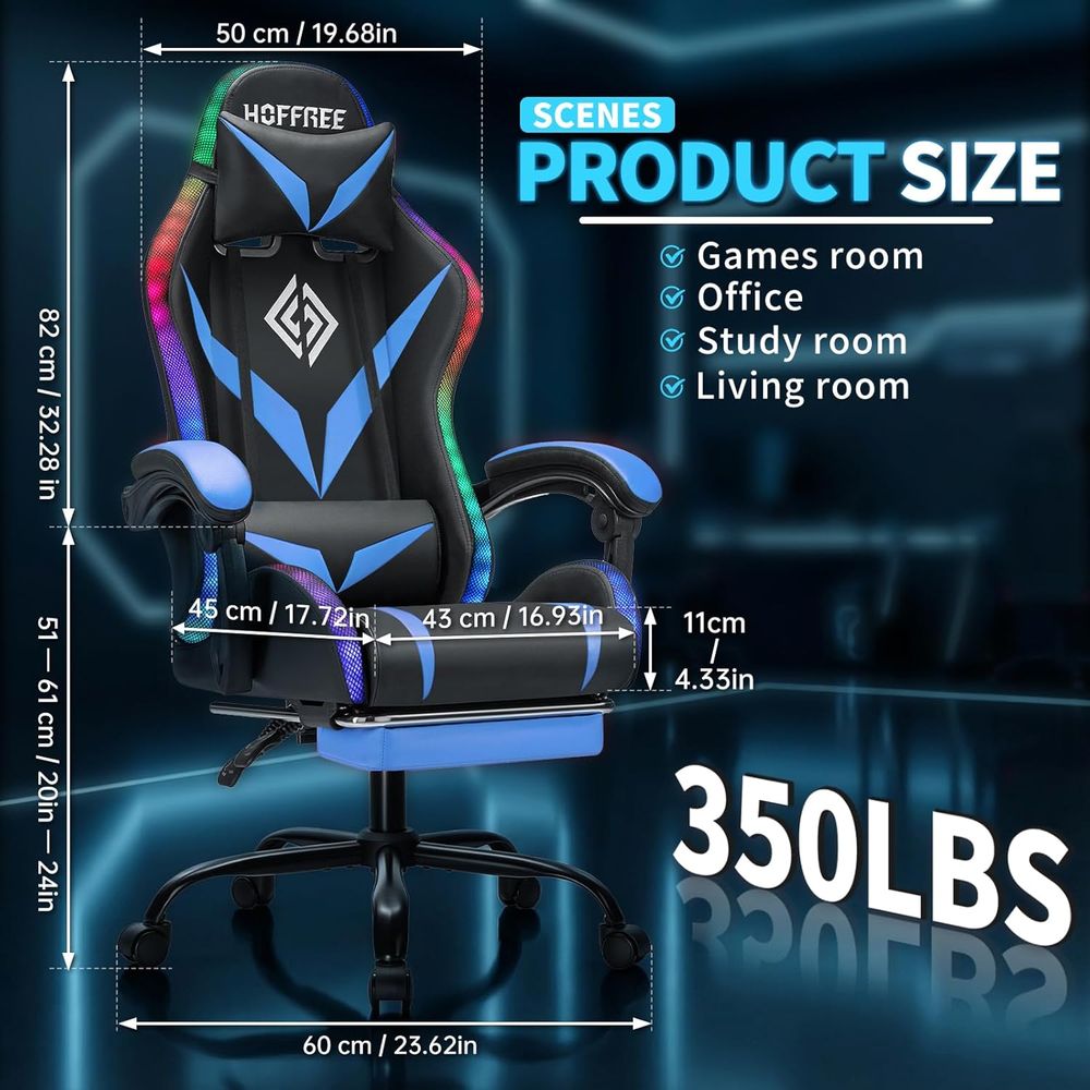 Sedia da Gaming RGB con Massag - Rgb Gaming Chair recensione e prezzo