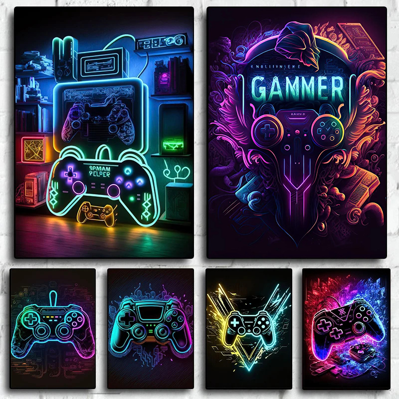 Poster da Parete Moderno Neon  - Esports Gaming House recensione e prezzo