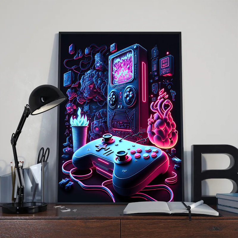 Poster da Parete Moderno Neon  - Esports Gaming House recensione e prezzo