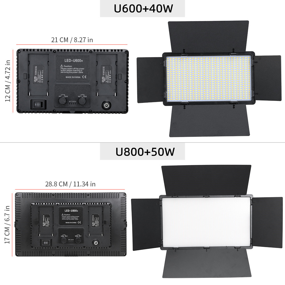 U800 600 LED Video Panel Light - Led Light Panel Stream recensione e prezzo