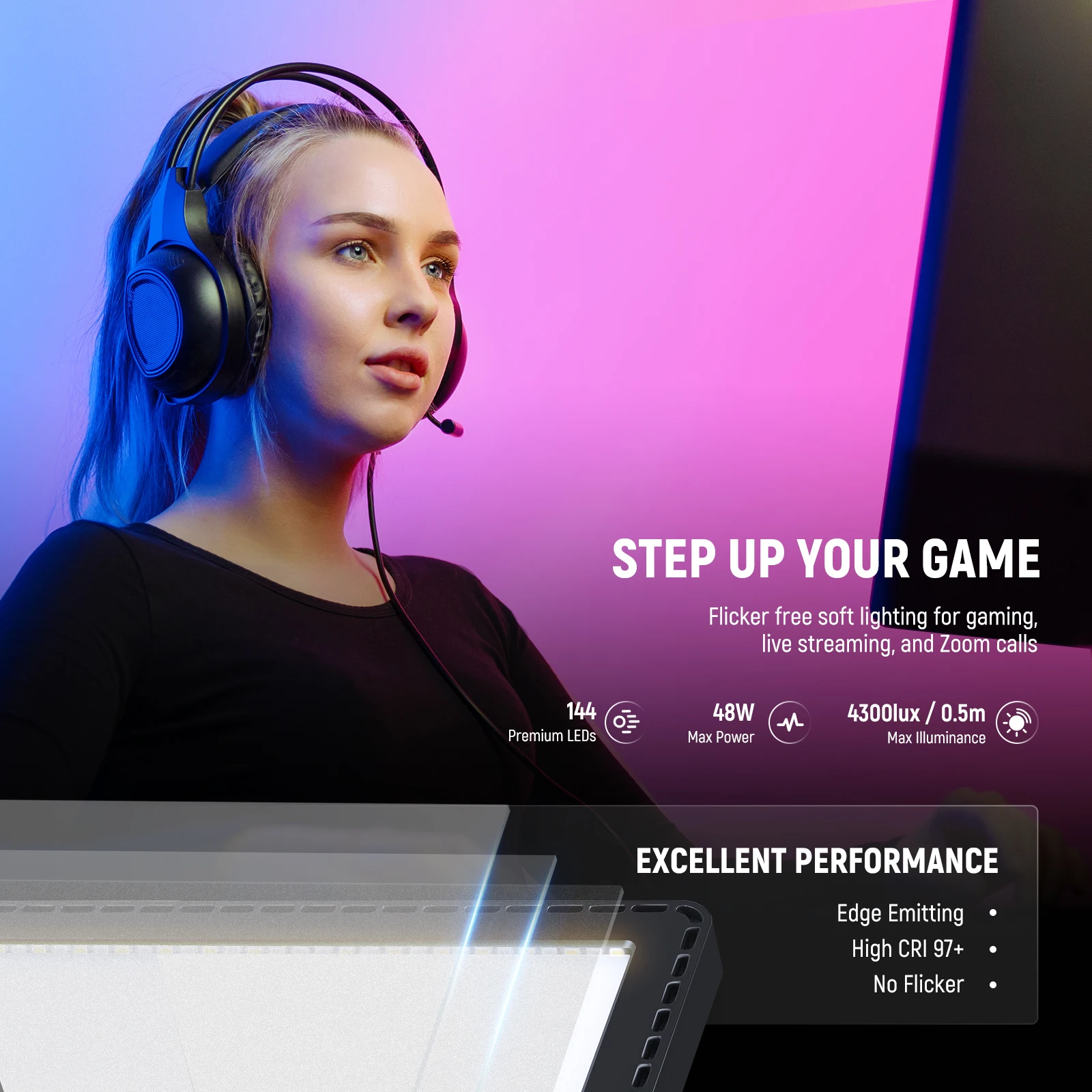 NEEWER GL1C RGB Pannello LED d - Led Light Panel Stream recensione e prezzo